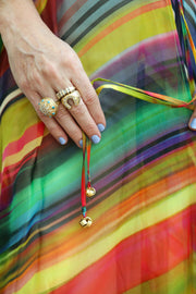 Jewel Silk Tie Maxi Kaftan PRE-ORDER