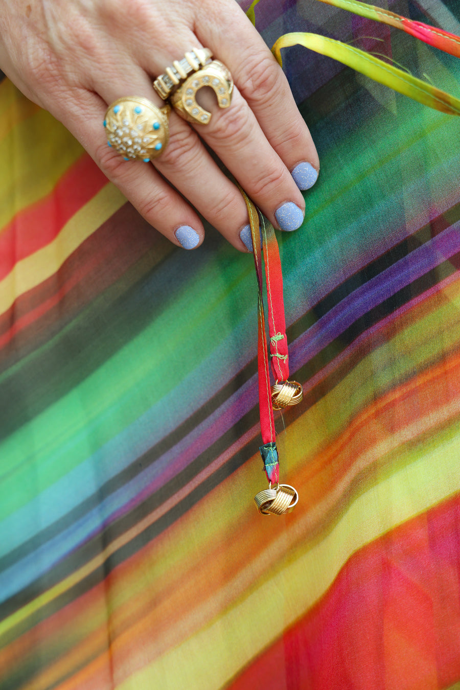 Jewel Silk Tie Maxi Kaftan PRE-ORDER