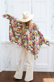 Prospect Road Silk Crop Button Kaftan