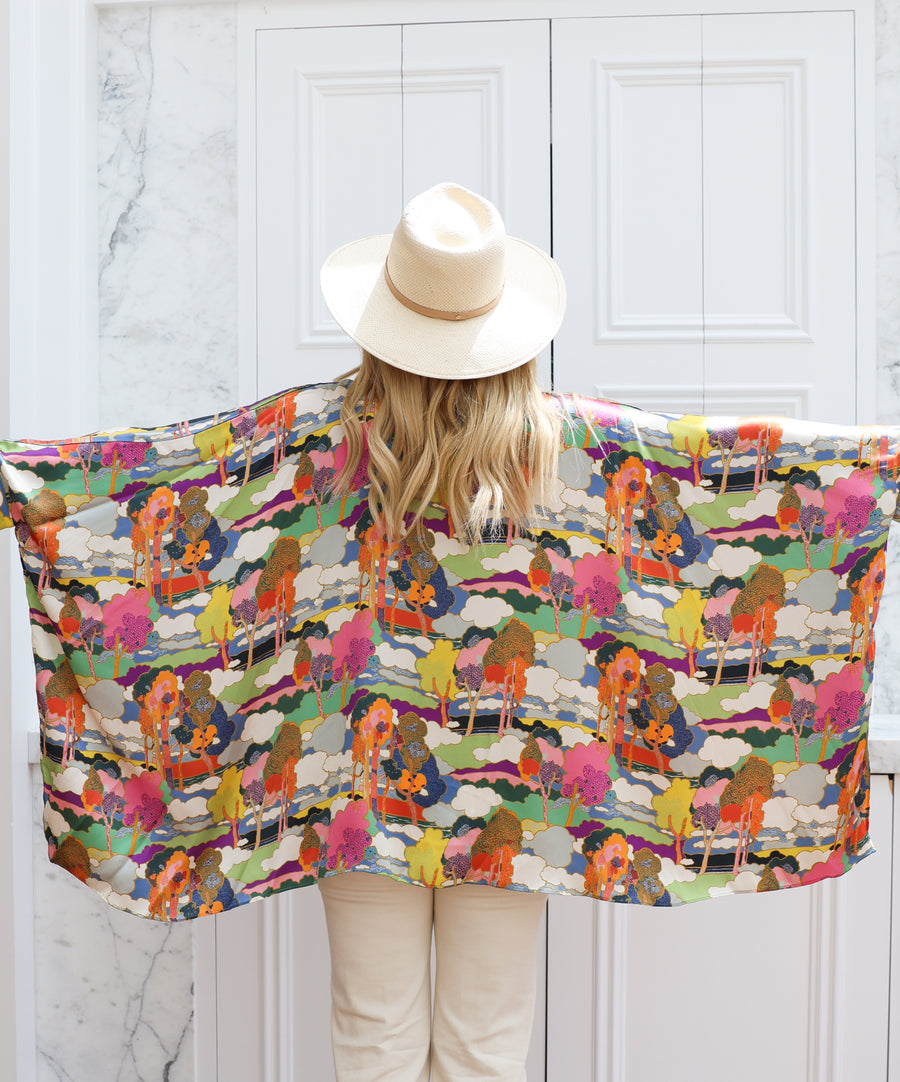 Prospect Road Silk Crop Button Kaftan