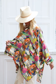 Prospect Road Silk Crop Button Kaftan