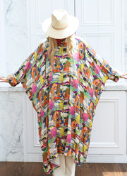 Prospect Road Silk Button Maxi Kaftan