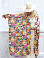 Prospect Road Silk Button Maxi Kaftan