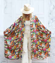 Prospect Road Silk Button Maxi Kaftan