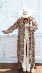 Pierre Silk Maxi Trench