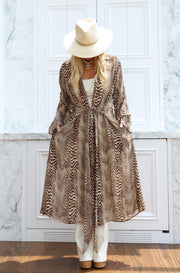 Pierre Silk Maxi Trench