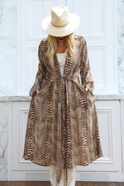 Pierre Silk Maxi Trench