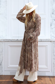 Pierre Silk Maxi Trench