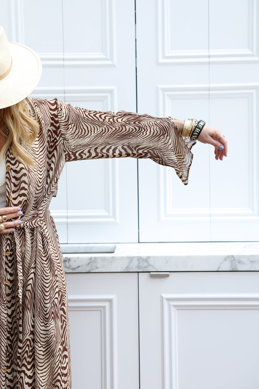 Pierre Silk Maxi Trench