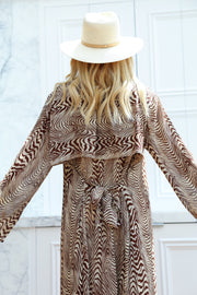 Pierre Silk Maxi Trench