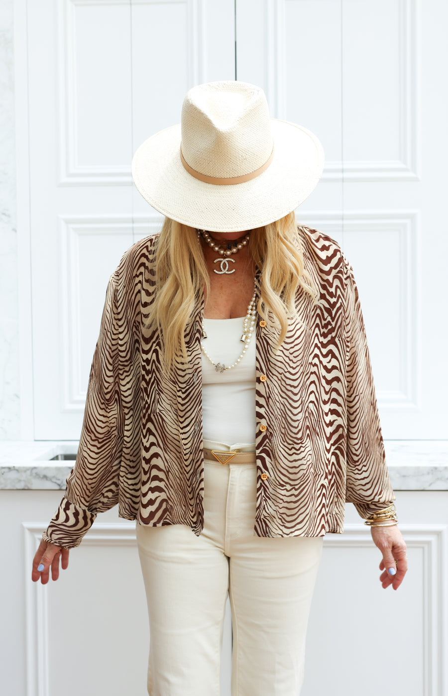 Pierre Silk Button Down Shirt