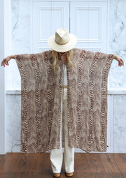 Pierre Silk Tie Maxi Kaftan
