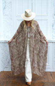 Pierre Silk Tie Maxi Kaftan