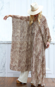 Pierre Silk Tie Maxi Kaftan