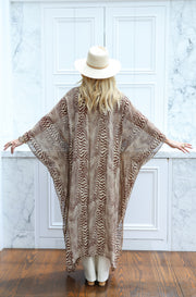 Pierre Silk Tie Maxi Kaftan