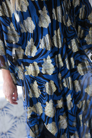 Silk Savanna Tie Maxi Kaftan