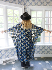Silk Savanna Tie Maxi Kaftan