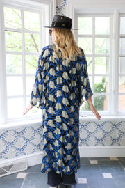 Silk Savanna Tie Maxi Kaftan
