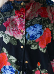 Midnight Floral Batwing Kaftan