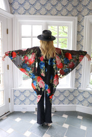 Midnight Floral Batwing Kaftan