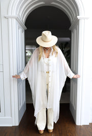 Ethereal Silk Button Maxi Kaftan PRE-ORDER