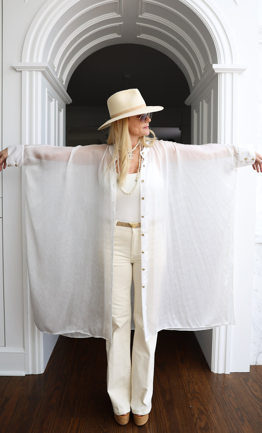 Ethereal Silk Button Maxi Kaftan PRE-ORDER