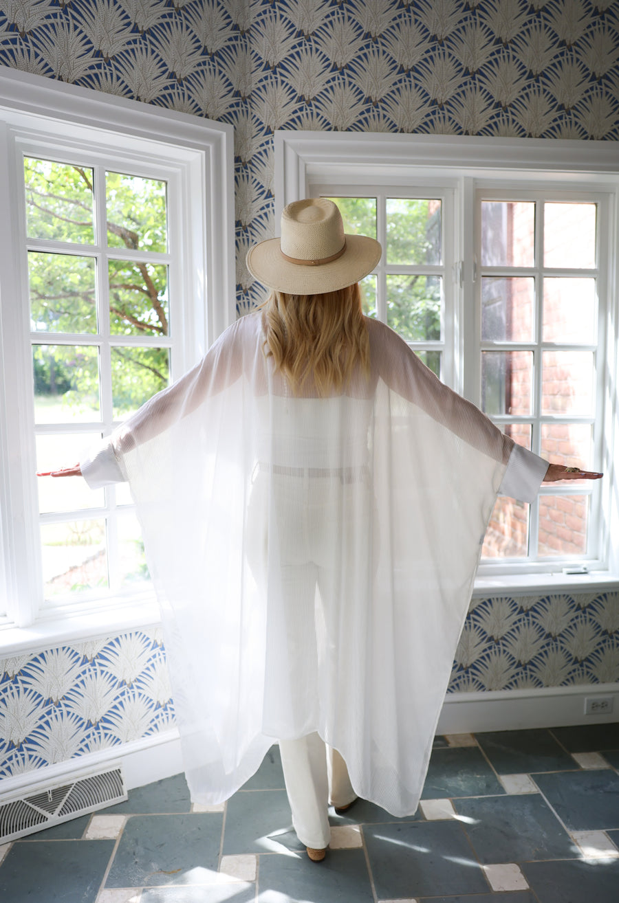 Ethereal Silk Button Maxi Kaftan PRE-ORDER