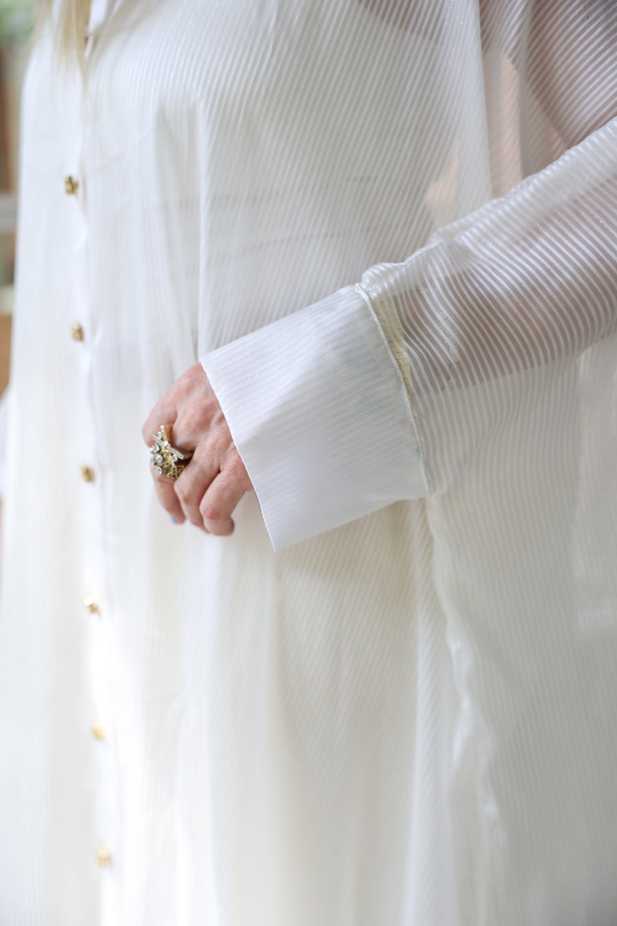 Ethereal Silk Button Maxi Kaftan PRE-ORDER