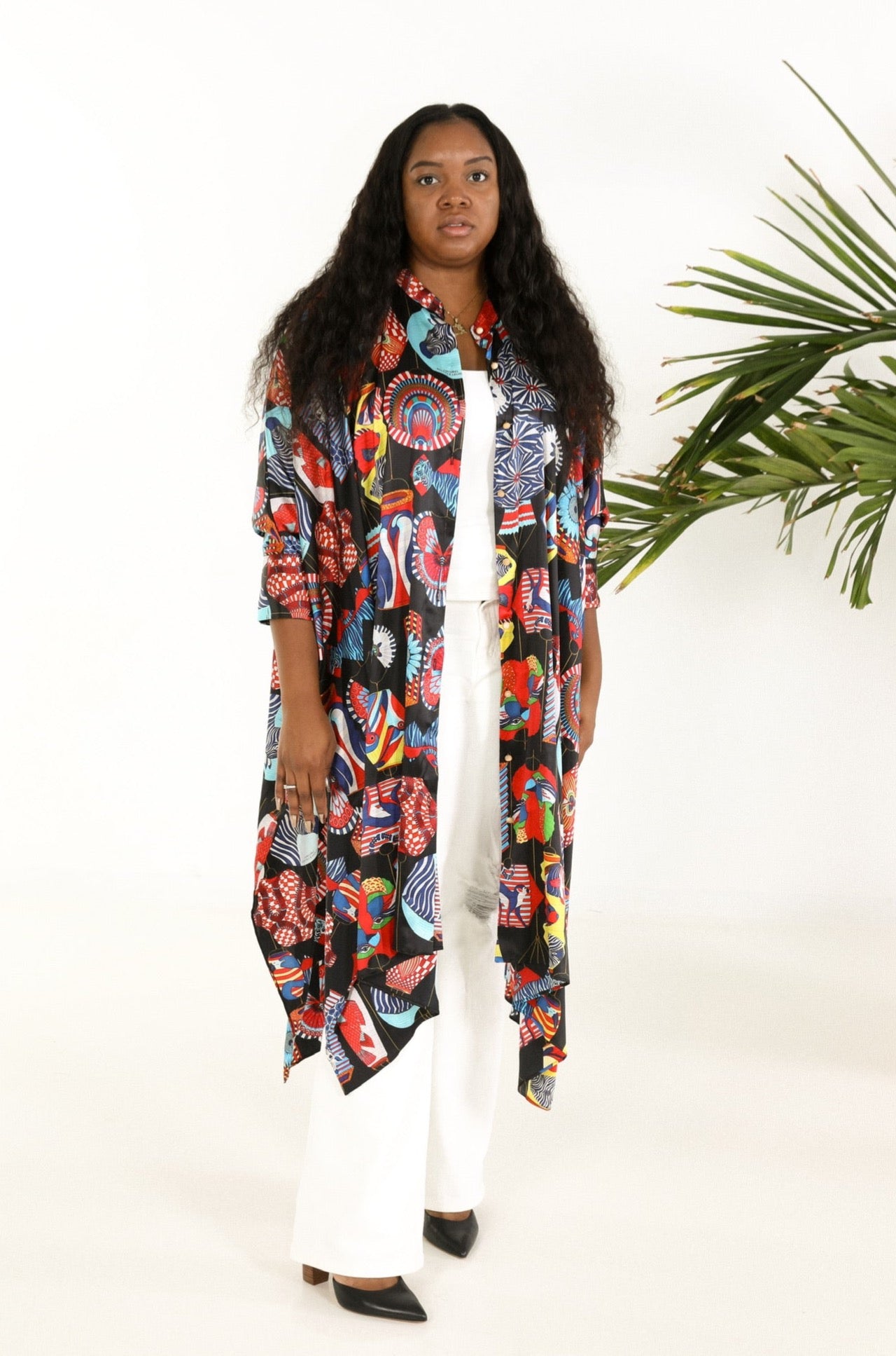 Maxi Button Closure Kaftan