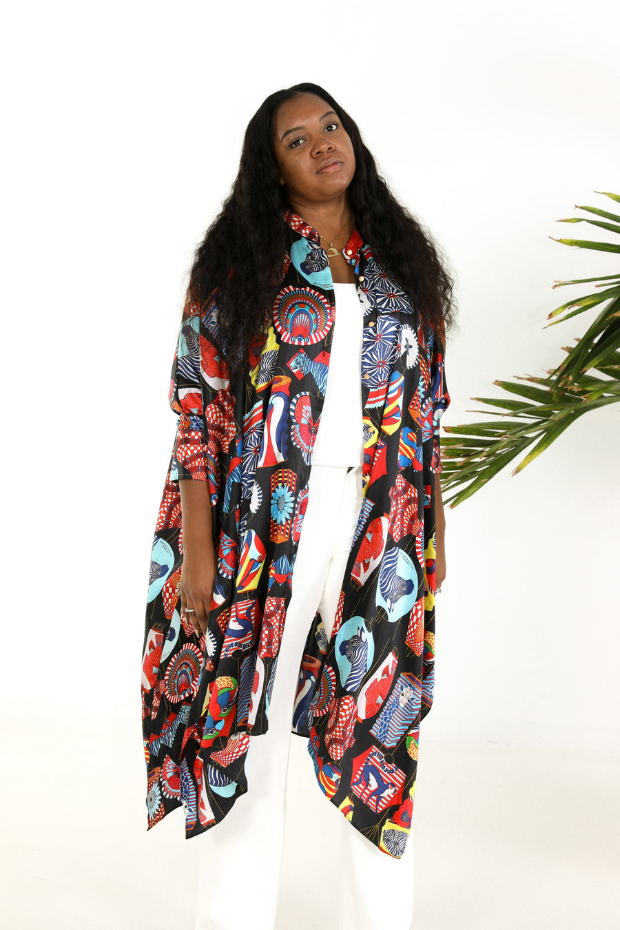 Maxi Button Closure Kaftan