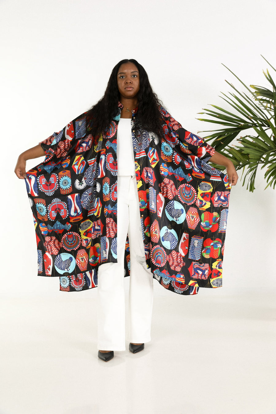 Maxi Button Closure Kaftan