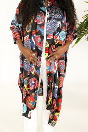 Maxi Button Closure Kaftan