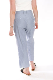 Fitted Flare Pants in Cotton