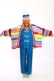 Yospun Cardigan with Fringe