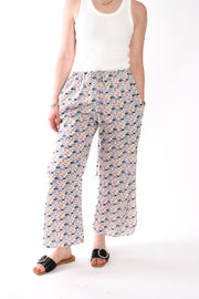 Vented Drawstring Pants in Cotton