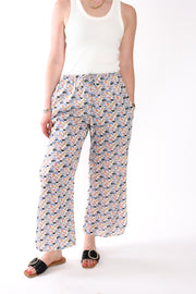 Vented Drawstring Pants in Cotton