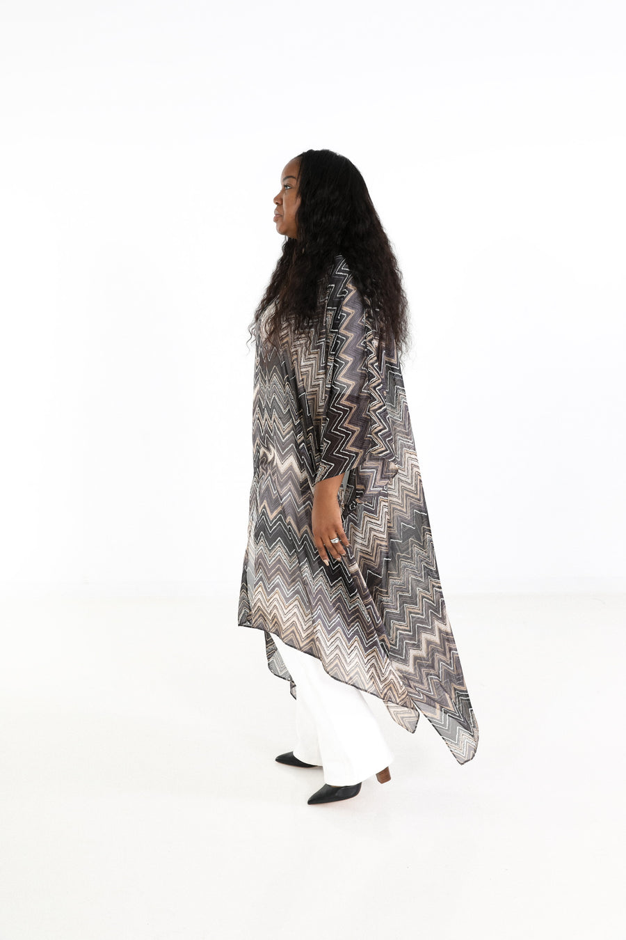 Maxi Kaftan Neck Dress