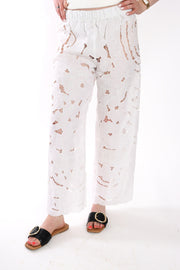 The Lace Straight Leg Pants