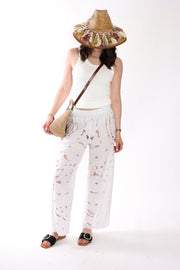 The Lace Straight Leg Pants