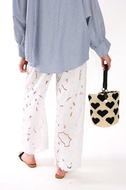 The Lace Straight Leg Pants