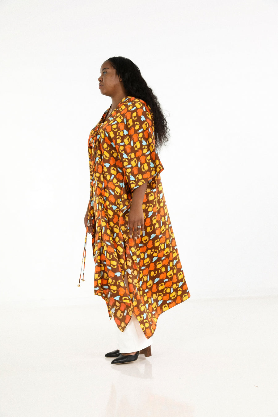 Tie Closure Maxi Kaftan in Call Me