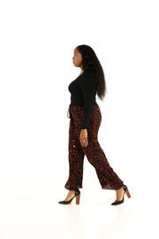 Drawstring Pants in Cherry Chess