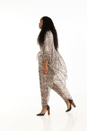 Drawstring Pants in Essential Leopard