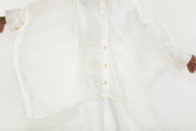 Midi Button Closure Silk Kaftan