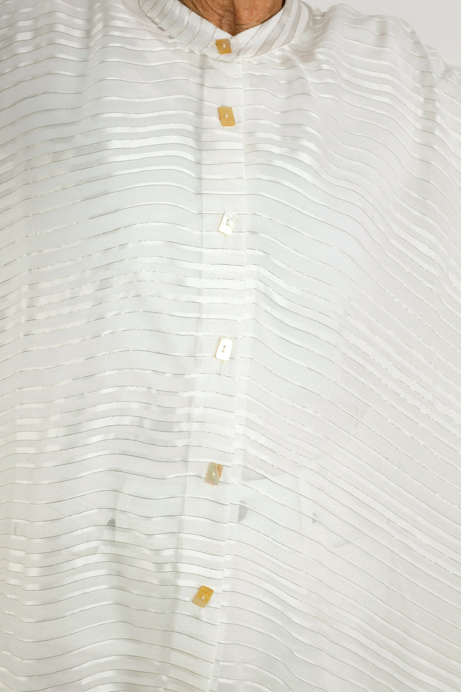 Midi Button Closure Silk Kaftan