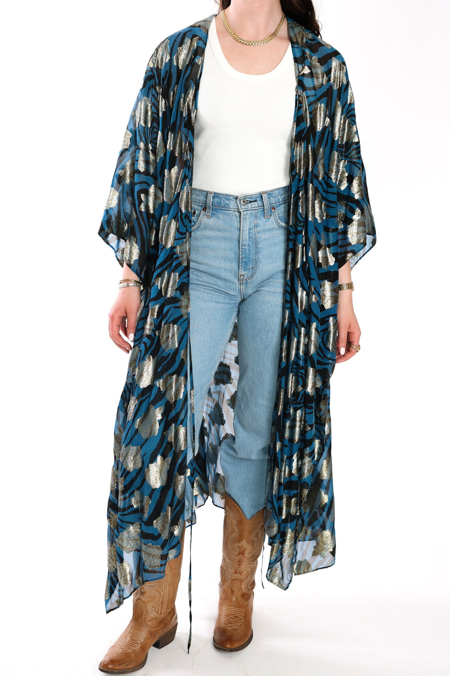 Tie Closure Maxi Kaftan