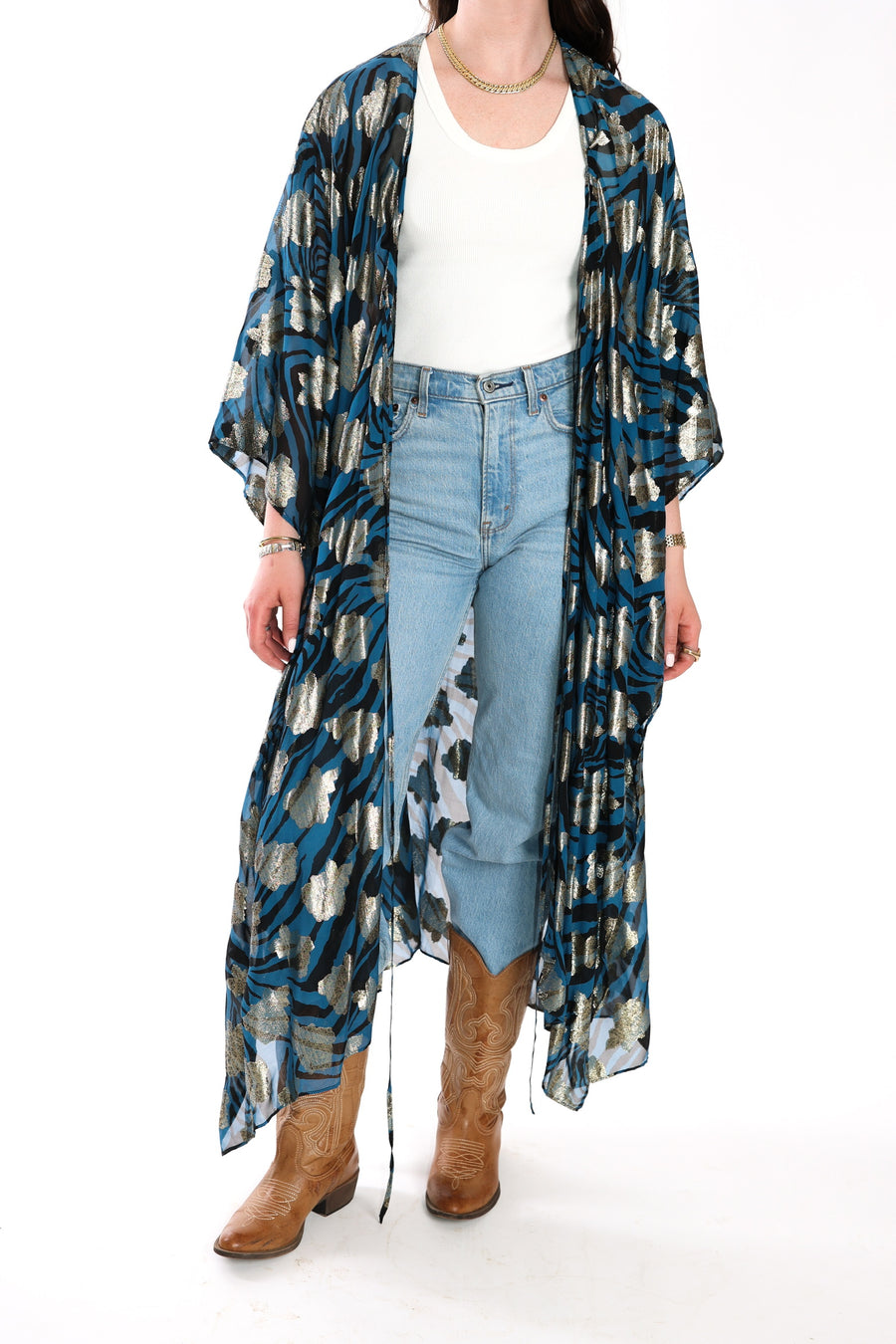 Tie Closure Maxi Kaftan