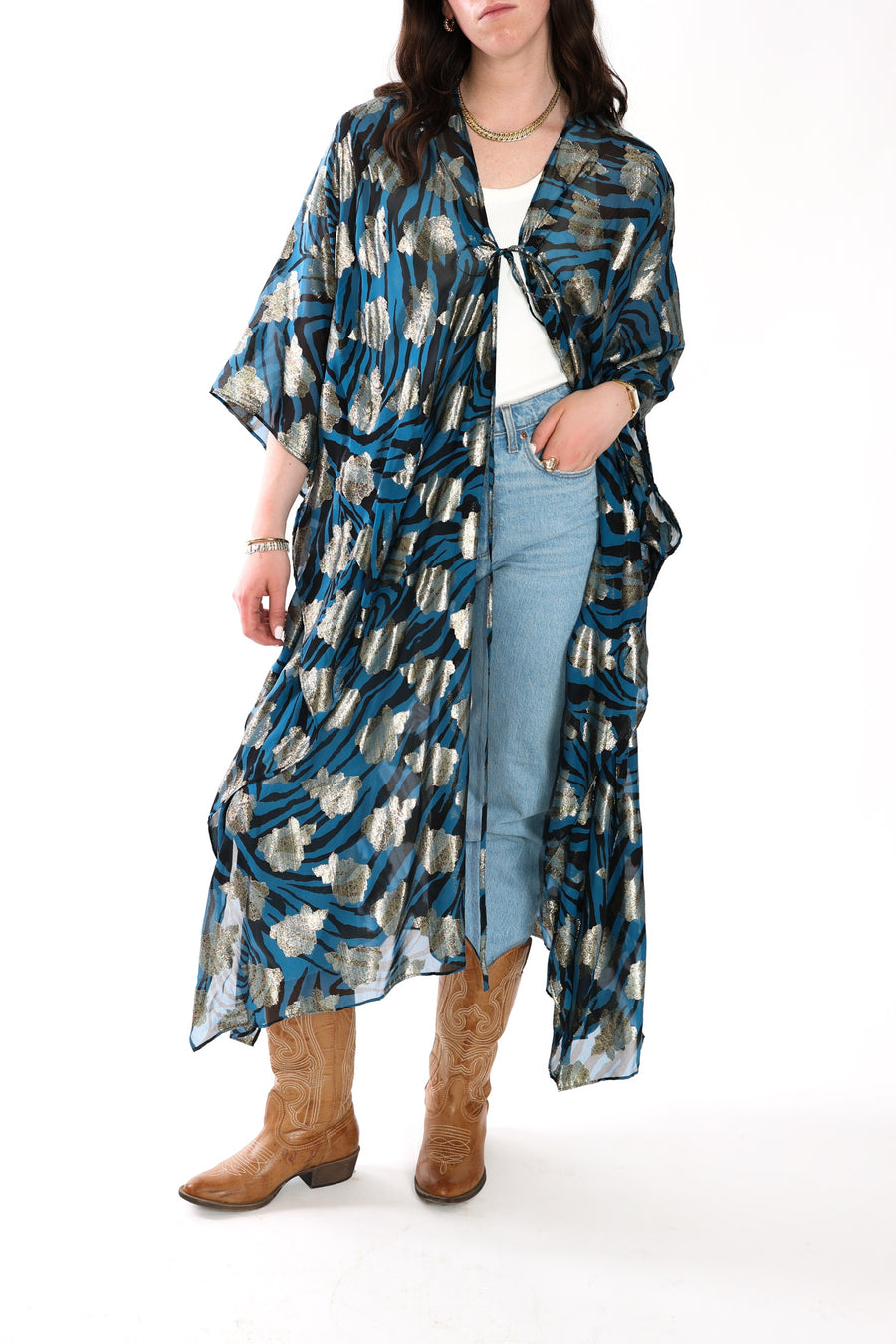 Tie Closure Maxi Kaftan