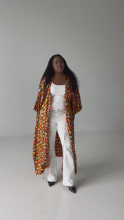 Tie Closure Maxi Kaftan in Call Me