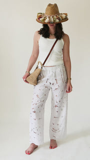 The Lace Straight Leg Pants